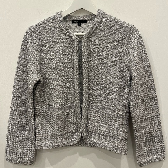 Maje Jackets & Blazers - Maje Gray Textured Blazer